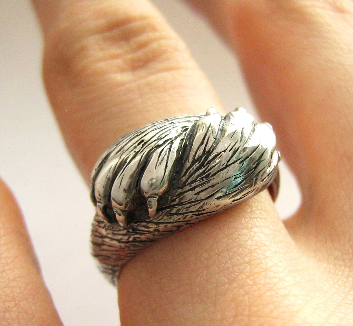 Paw to Paw Ring - Silver Personalized Ring - Choose your Animal Paw - Dog or Cat - NEW - Handmade - Sterling Silver - Rickson Jewellery