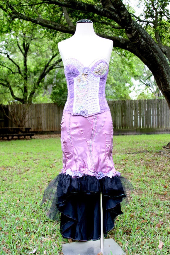 Dream Bohemian Fitted Wiggle Goth Vampire Mermaid Skirt