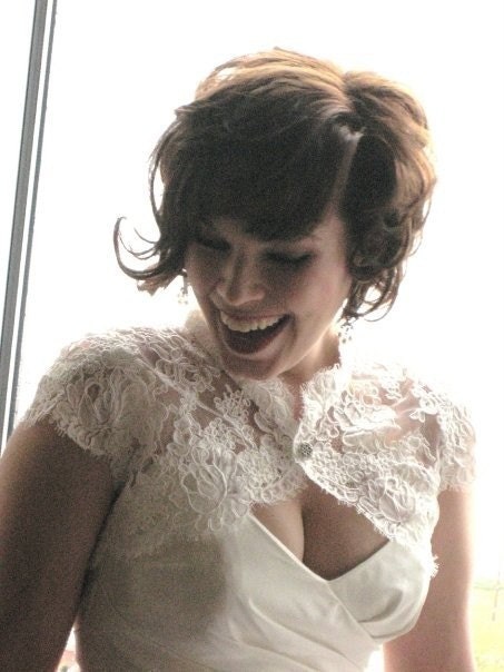 The Meagan Bridal Shrug- White or Ivory
