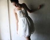 wedding dress short silk chiffon gown -  draped modern bridal dress in white or ivory
