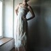 Chiffon Wedding dress in Ivory and blush pink - 100% silk hand dyed long gown - Custom Made
