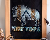 One-of-a-Kind Buffalo, New York Test Print No. 05 - 16 x 20 Poster - Hand Silkscreen Printed - Hero Design Studio