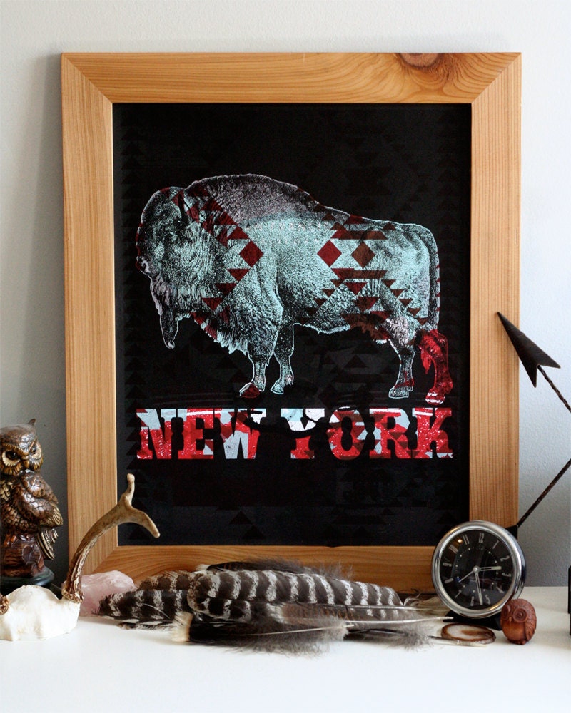 One-of-a-Kind Buffalo, New York Test Print No. 06 - 16 x 20 Poster - Hand Silkscreen Printed - Hero Design Studio