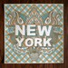SALE - Reg 25 now 10. New York Silk Screen Art Print - 12 x 12 - Easily Framable - Hand Drawn Illustration