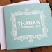 Thanks a F-cking Lot Hand Printed Silkscreen Greeting Card / Note Card - Blank Inside