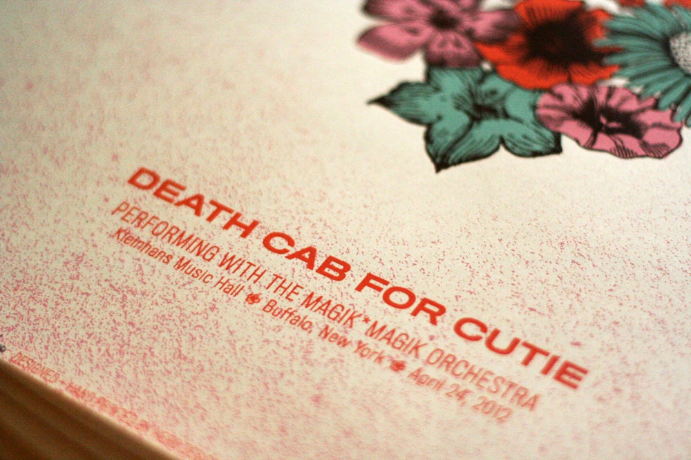 Death Cab For Cutie - Limited Edition Hand Printed Silkscreen Poster - Hero Design Studio
