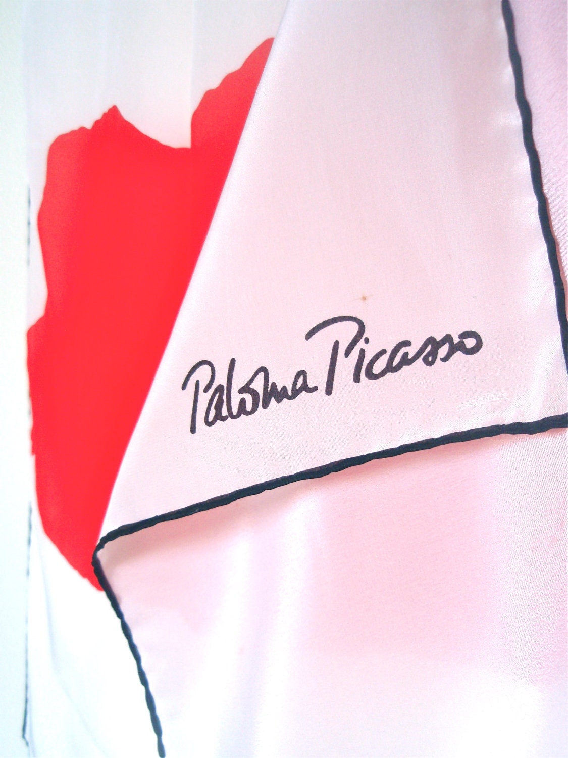Paloma Picasso Pure Silk Scarf - extremely rare - Made in Italy - 33 inches