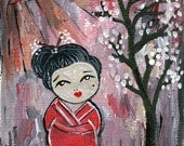Little Geisha Girl Print