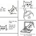 Angry Cat 2 - Set of 8 Large Folded Cards for Cat Lovers