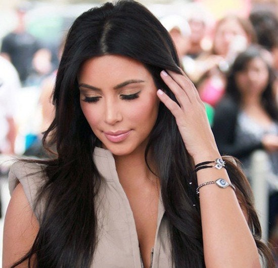 Lucky Evil Eye Bracelet As Seen On Kelly Ripa and Kim Kardashian - NEW - Celebrity Style, Sterling Silver
