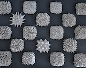 Hydrangea - Porcelain Micro Tile - Art Sculpture Textured Ceramic Wall Tile  Modern Decor