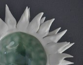 Copper Blue Micro Urchin Bowl - Sea Urchin Anemone Coral Bowl Beach Decor Modern Texture Ceramic