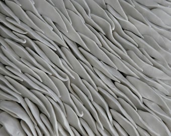 Magnolia - Large Ceramic Textured Wall Tile Modern 3D Tile