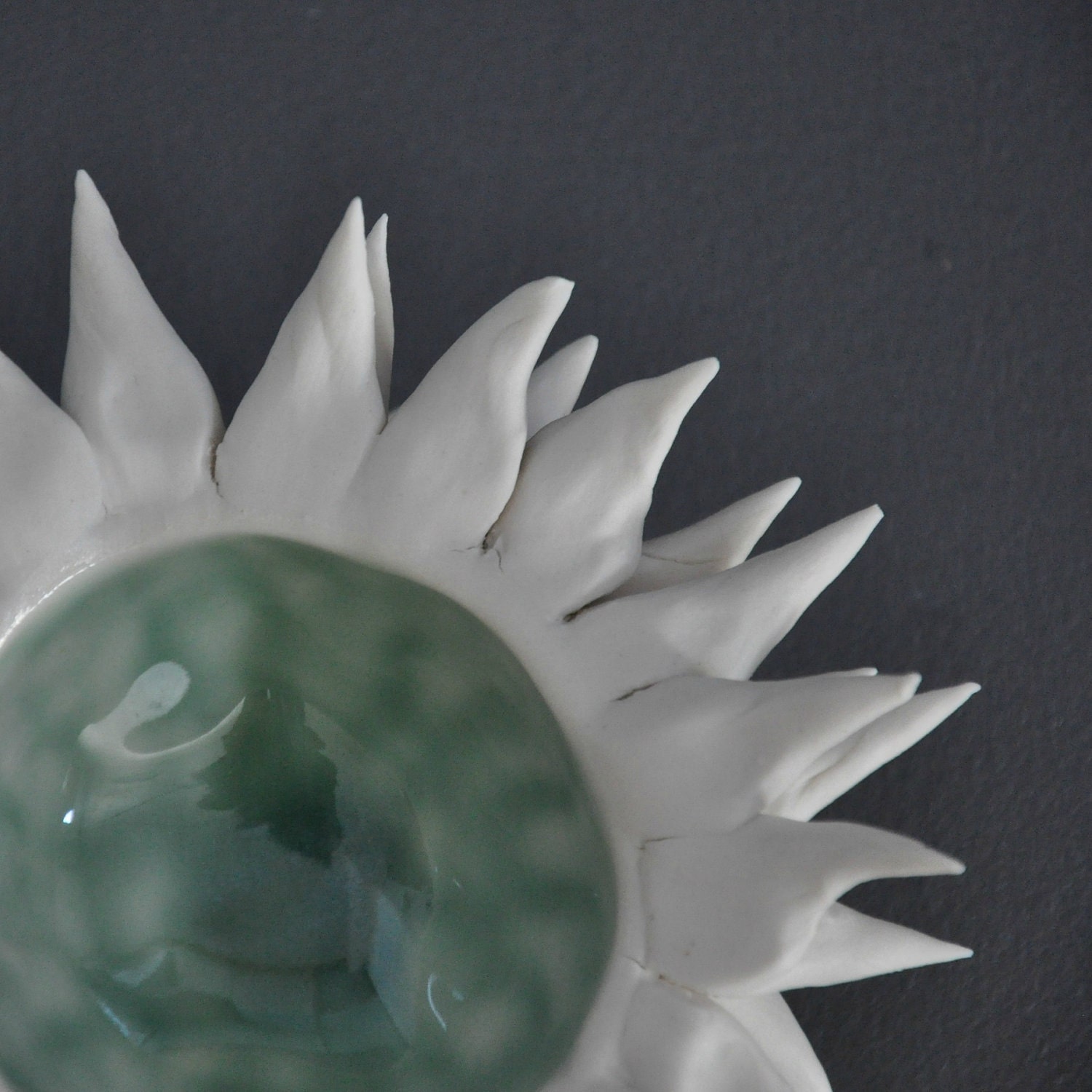 Copper Blue Micro Urchin Bowl - Sea Urchin Anemone Coral Bowl Beach Decor Modern Texture Ceramic
