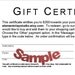 200 Dollar Gift Certificate