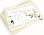 Passion flowers wedding invitation sample set