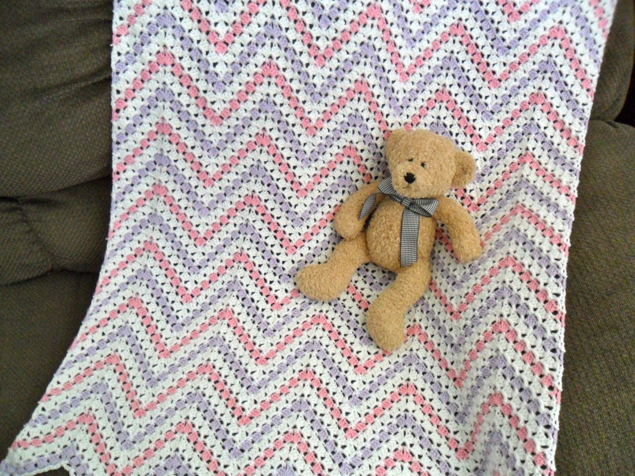 Made-to-Order Playtime Ripple Baby Afghan Blanket - You Tell Me the Color