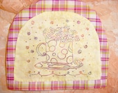 Tea Cup Polka Dots Hand Embroidery PDF Pattern Instant Digital Download