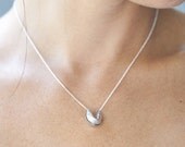magic is something you make - 16" sterling silver fortune cookie necklace with fortune message at clasp
