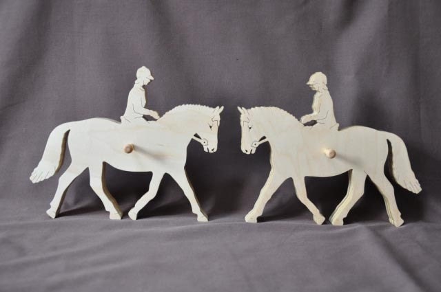 English Horse Show Ribbon Display Wood Wall Hanging