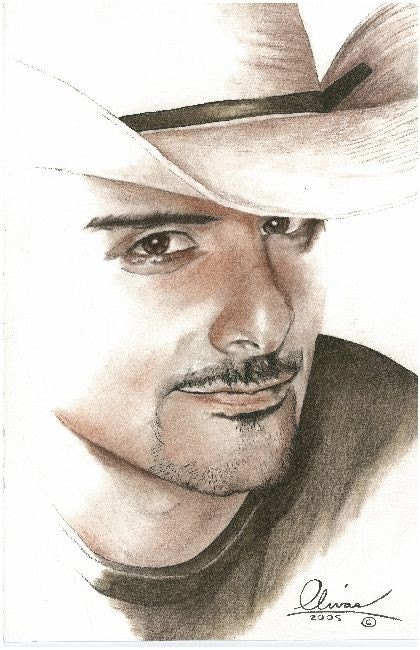 Brad Paisely...hand drawn