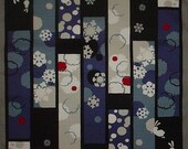 Small Size Cotton 'Rabbits and Snowflakes' Furoshiki Japanese Fabric w/Free Shipping