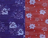Small Size Two-Sided Cotton 'Murasaki Usagi' Rabbit Furoshiki Japanese Fabric  w/Free Shipping