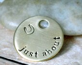 solid brass bridle tag - personalized