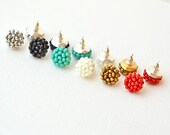 Stud Earrings Value Pack - 2 pairs - 6 colors to choose from