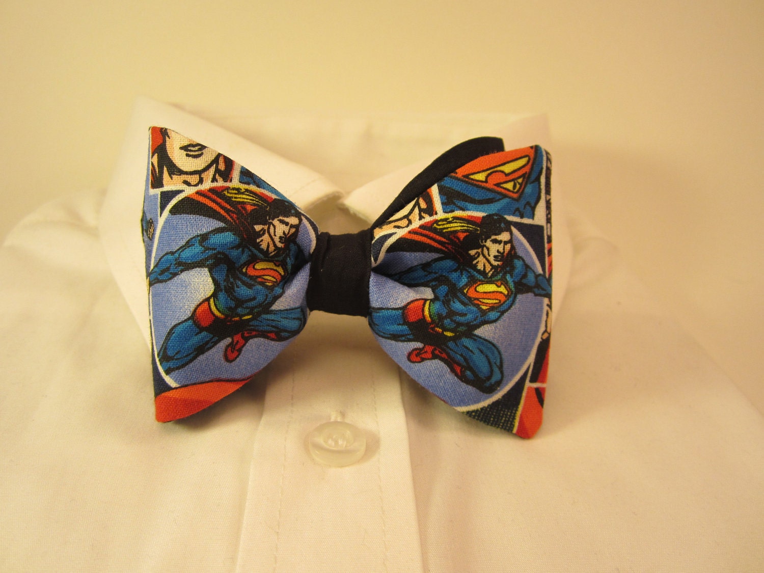 Bow tie with Superman Fabric