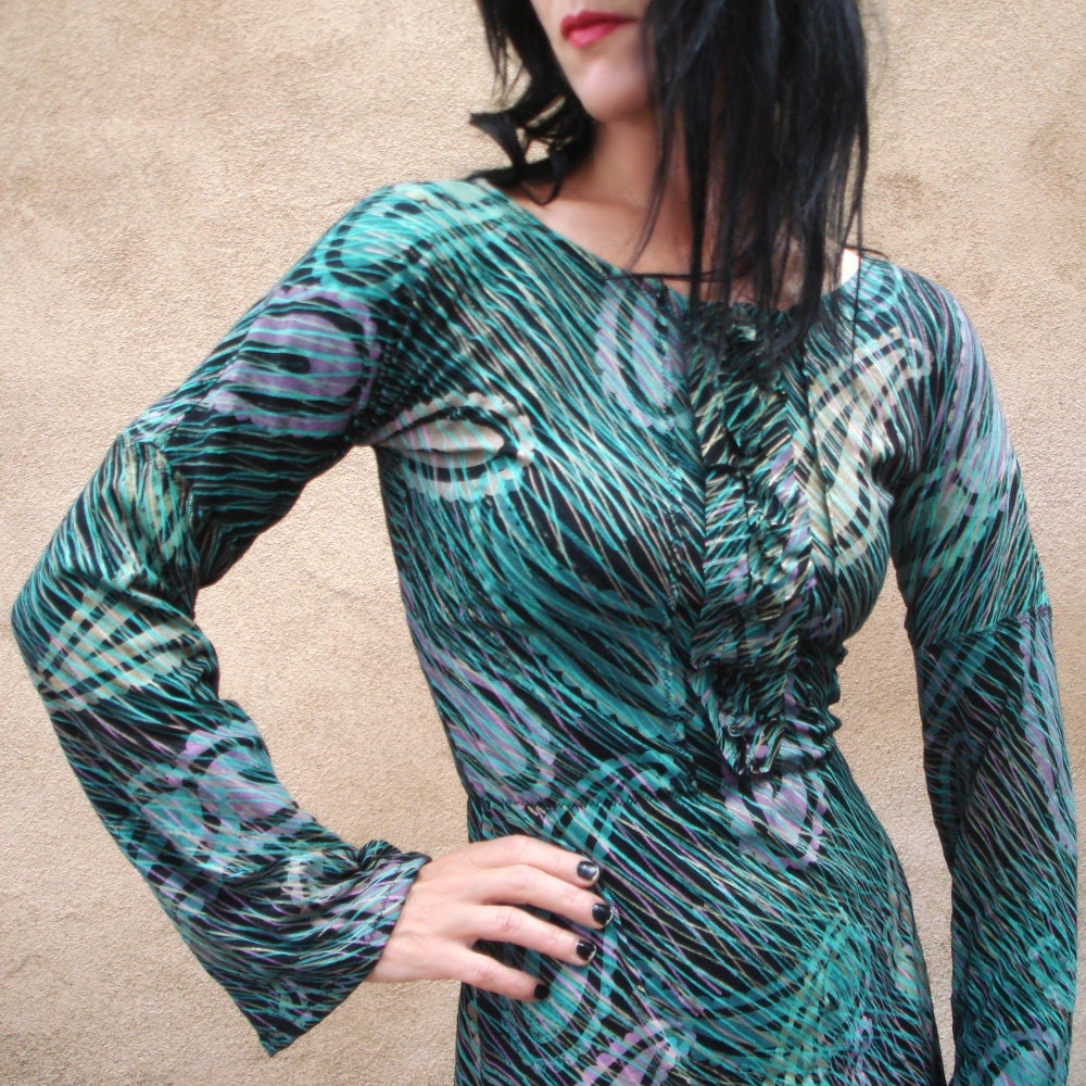 iheartfink SALE - Bohemian Like You - iheartfink Handmade Paisley Ruffle Dress