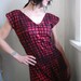 Girl U Want - iheartfink Womens Handmade Hand Printed Plaid Ruffle Mini Dress