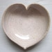 white ceramic heart bowl  - 3  inches