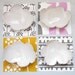4 small cloud dishes for sushi, tea spoons, or jewelry