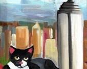 C for Cat - Alphabet City - RECTANGLE MAGNET