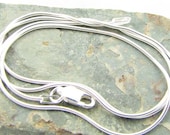 20 inch sterling silver snake chain necklace