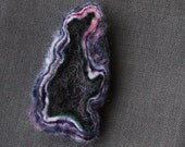 Geode Felt Brooch