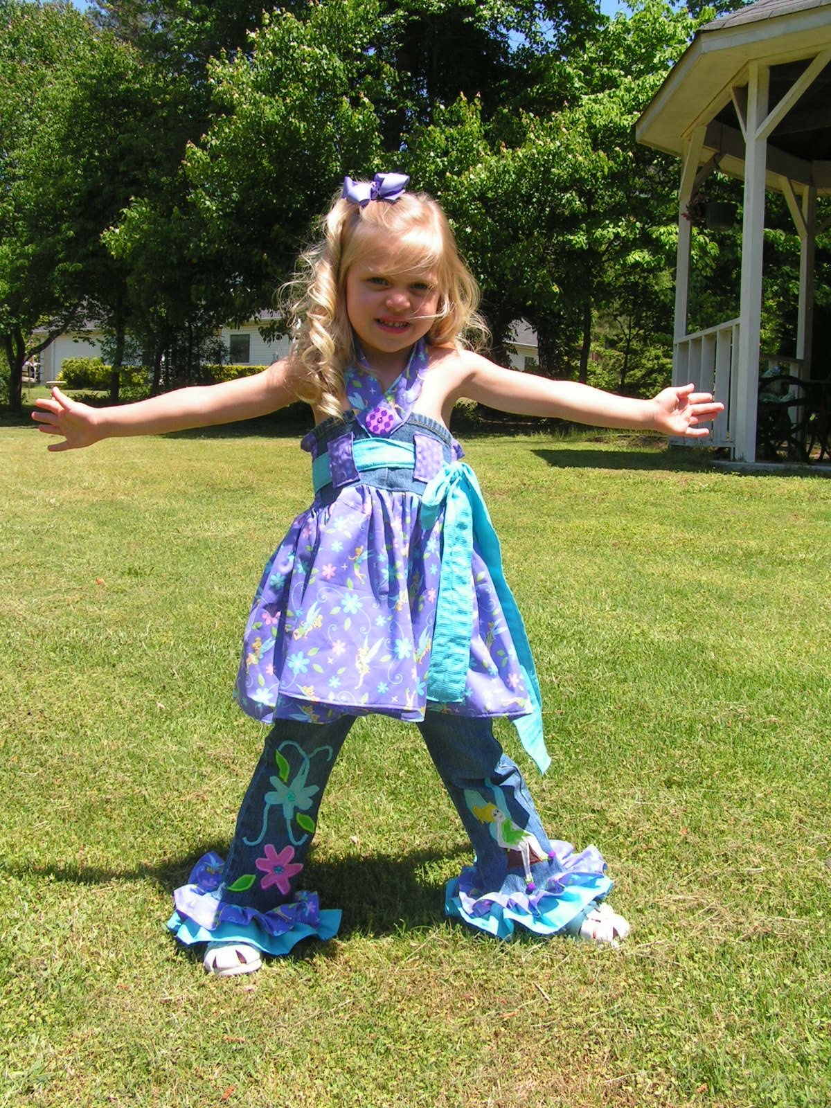 CUSTOM BOUTIQUE TINKERBELL HANDMADE APPLIQUES SZ 12M-7 ETSYKIDS