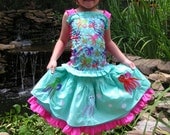 2Pc Undersea the Sea summer skirt set Octopus set Pageant boutique Custom sz 2 3 4 5 6 7 etsykids