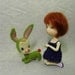 Green Retro Bunny  made to order
