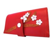 Cherry Blossom ) Pocketbook Slash Checkbook Wallet