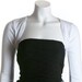 White Cotton Stretch Shrug Bolero
