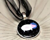 Porcelain Pendant - Pig In Space