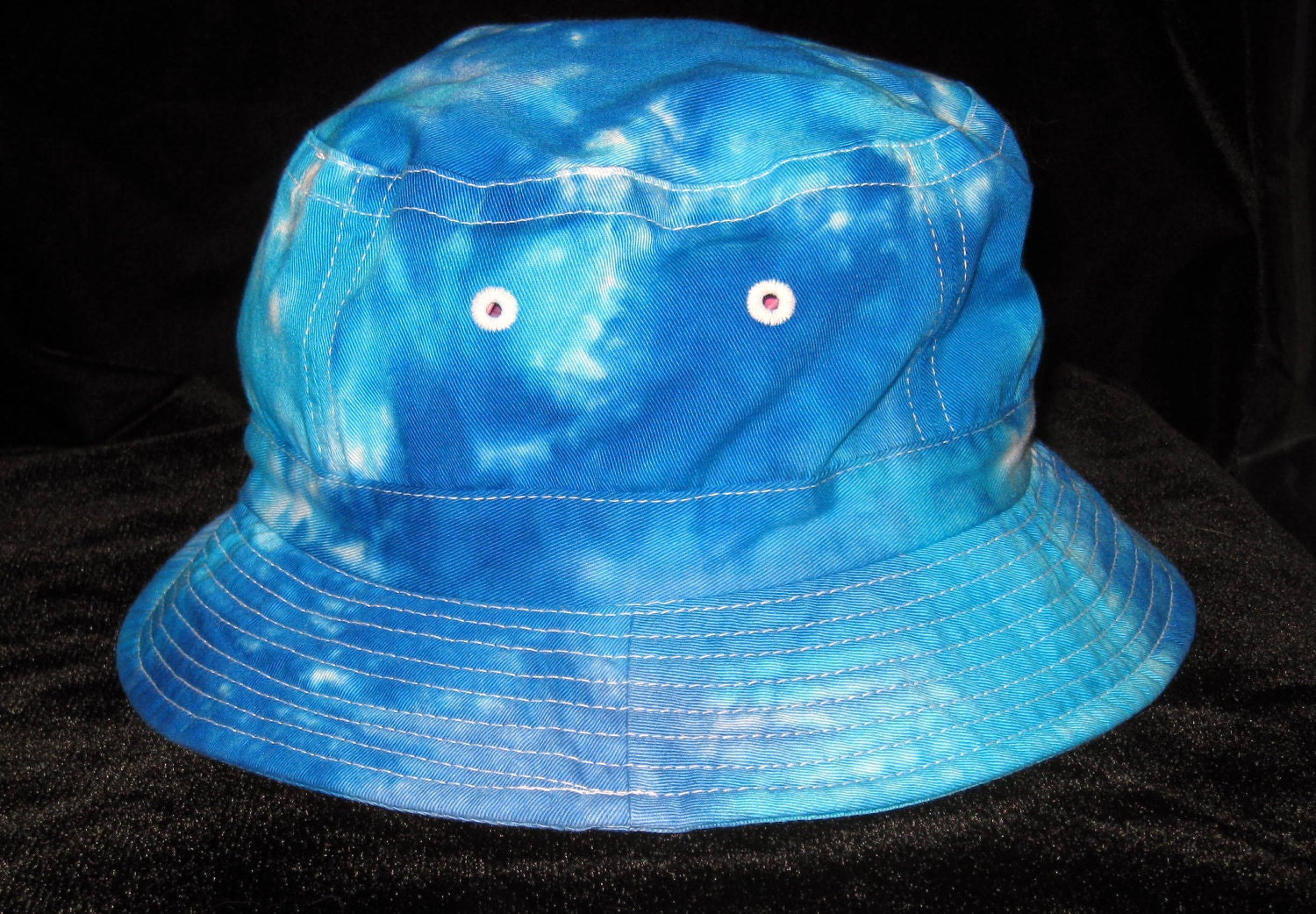 Am I Blue Tye Dye Gilligans Island Bucket Hat Youth Small or Large