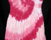 Cotton Candy Short Sleeve Tye Dye Dress Size 12 mos, 18 mos, 2T, 4T, 6 or 8