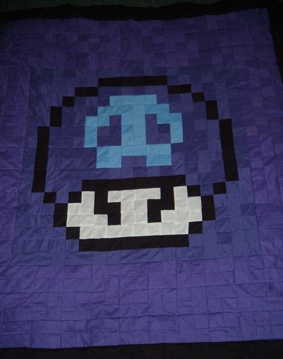 Poison Mario mushroom blanket