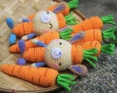 Carrots AND Carrot Bunny - Crochet Pattern PDF
