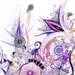 Living Amethyst - Purple Lavender and Violet Delicate Botanical Abstract Art