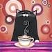 Joy of Coffee - Modern Retro Giclee Painting Print