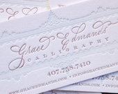 Custom Business Cards - LETTERPRESS - Sampler by Invited Ink